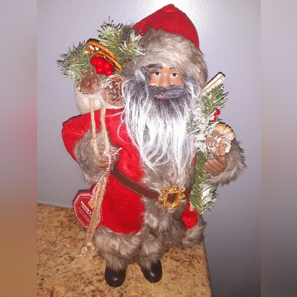 African American/Black Santa Claus Fur Coat & Boots - Picture 2 of 8